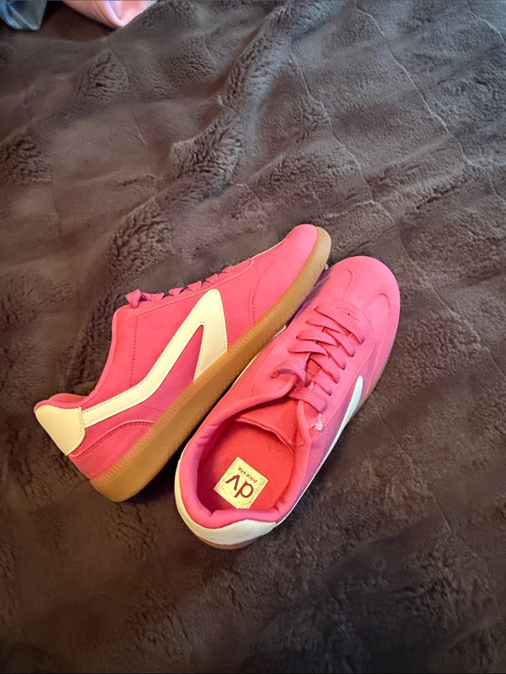 T.J.Maxx Women's Pink Sneakers with White Accent